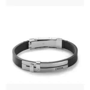 Image of Fossil Mens Classic Bracelet - Silver