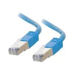 Image of C2G 7m Shielded Cat5E Moulded Patch Cable - Blue