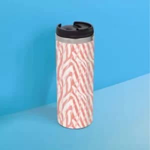 Image of Zebra Pattern Stainless Steel Travel Mug