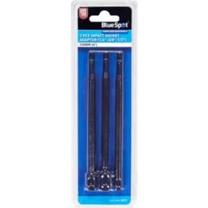 Image of Blue Spot Tools 3 PCE 150mm (6") Impact Socket Adaptor (1/4"-3/8"-1/2")