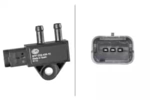 Image of Exhaust Pressure Sensor 6PP009409-101 by Hella