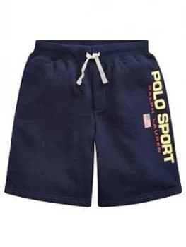 Image of Ralph Lauren Boys Polo Sport Shorts - Navy, Size 7 Years