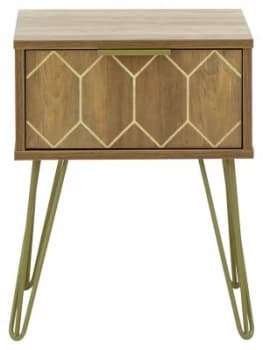 Image of Orleans Lamp Table - Mango Wood Effect