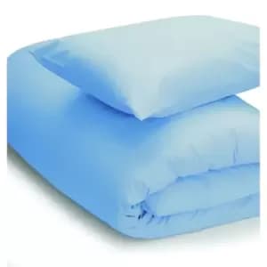 Image of Easy Care Minimum Iron Duvet Cover King Sky Blue
