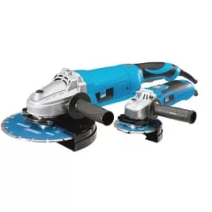 Image of Draper Storm Force® 230V Angle Grinder Set, 115mm and 230mm (2 Piece)