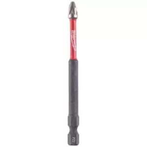 Image of Milwaukee Shockwave Impact Duty Pozi Screwdriver Bits PZ1 90mm Pack of 1
