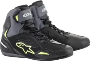 Image of Alpinestars Faster-3 Drystar Shoes Black Cool Gray Orange Fluo US 12