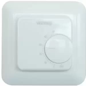 Image of Warmup Thermostatic Controller Manually Operated White Underfloor Heating MSTAT