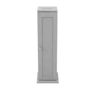 Image of Rimini Grey Toilet Roll Cabinet Grey