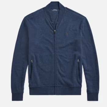 Image of Polo Ralph Lauren Mens Luxury Jersey Baseball Jacket - Spring Navy Heather - M