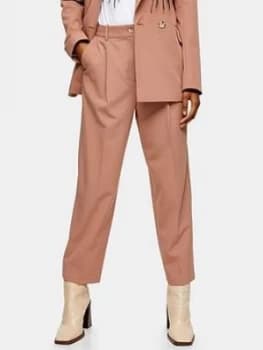 Image of Topshop Suit Trousers - Pink, Size 12, Women