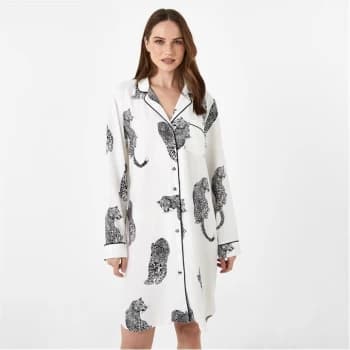 Image of Biba BIBA Embroidered Patch Nightdress - Multi