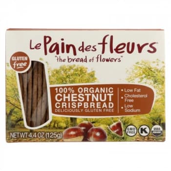 Image of Le Pain des Fleurs Organic & Gluten Free Chestnut Crispbread - 150g