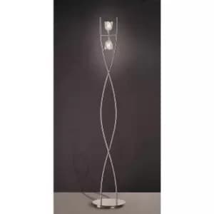 Image of Amel floor lamp 2 bulbs G9, polished chrome
