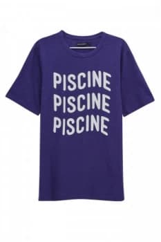 Image of Mens French Connection Piscine Crew Neck T Shirt Blue