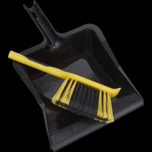 Image of Sealey Bulldozer Yard Dustpan and Brush Set