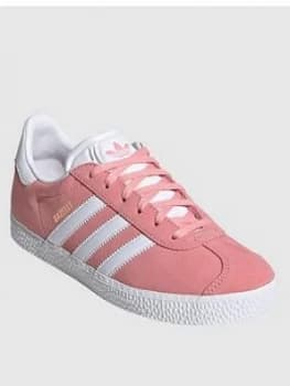 Image of adidas Originals GAZELLE J Junior Trainer, Pink, Size 5