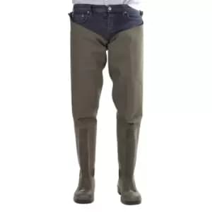 Image of Amblers Mens Forth Waterproof Thigh Safety Wader (11 UK) (Green)