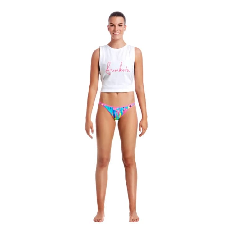 Image of Funkita Womens mini swimsuit bottom Funkita Impressionista brief Bleu Female 36