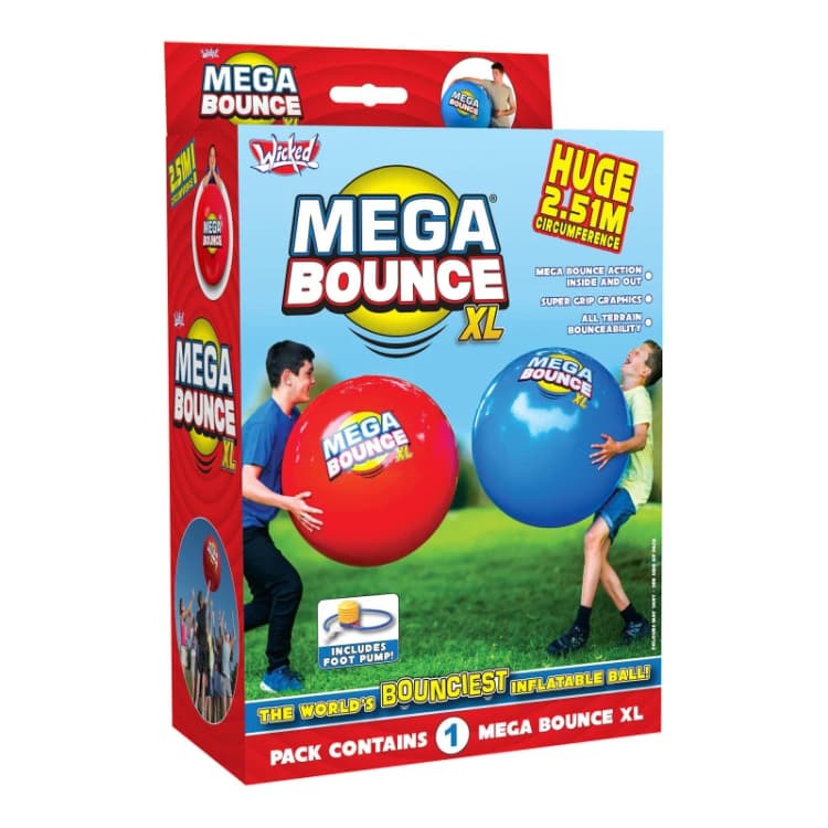 Image of Wicked Mega Bounce XL Balls Juniors - Blue Blue One Size