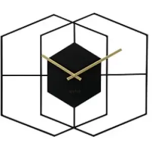 Image of Acctim Clock 29663 55.5cm x 3.4cm x 50cm Black