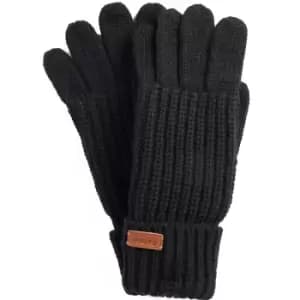 Image of Barbour Womens Saltburn Knitted Gloves Black One Size