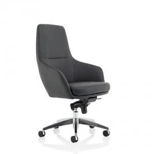 Image of Trexus Fenton Medium Back PU Leather Black Ref EX000215