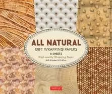 Image of all natural gift wrapping papers 6 sheets of high quality 24 x 18" wrap