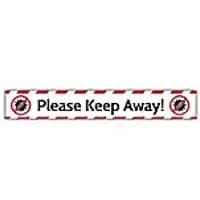 Image of Trodat Floor Sticker Please keep away! Vinyl 70 x 10 cm