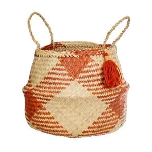 Image of Sass & Belle Terracotta Check Basket