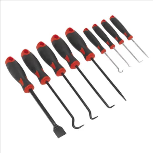 Image of Genuine SEALEY AK5209 Scraper & Hook Set 9pc