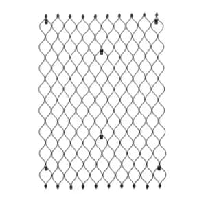 Image of Ivyline Outdoor Honeycomb Trellis Zinc H100cm W78cm