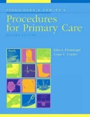 Image of Pfenninger and Fowlers procedures for primary care by John L Pfenninger