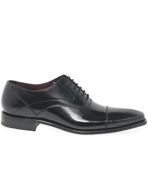 Image of Loake Loake Sharp Standard Fit Oxford Shoes Black Polished Male 6 HY36001