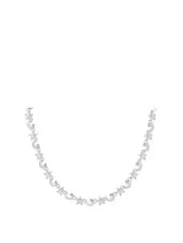 Image of Bibi Bijoux Silver Delicate Star & Moon Necklace