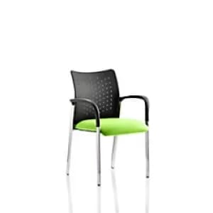 Image of Dynamic Visitor Chair Fixed Armrest Academy Seat Myrrh Green