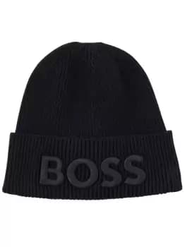 Image of BOSS Beanie Hat Black