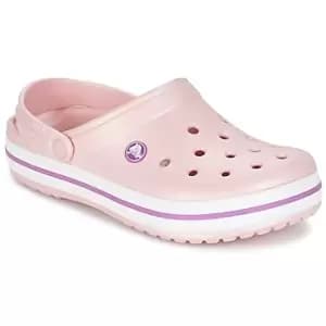 Image of Crocs CROCBAND womens Clogs (Shoes) in Pink,9,5,5,6,7,9