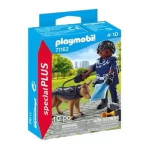 Image of Playmobil 71162 Special Plus Policeman With Dog, One Size