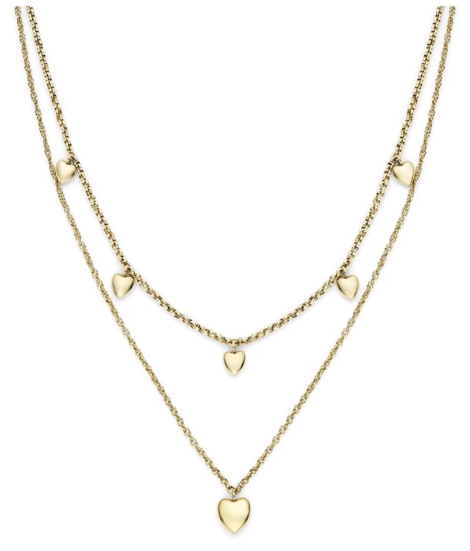 Image of Olivia Burton 24100457 Classic Mini Heart Gold Plated Double Jewellery