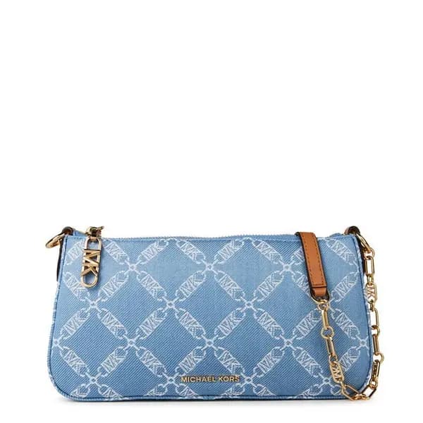 Image of MICHAEL Michael Kors Empire Medium Chain Shoulder Bag - Blue One Size