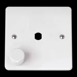 Image of Click Scolmore MiniGrid Mode 1 Gang Single Dimmer Plate & Knob White - CMA145PL