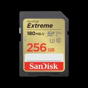Image of SanDisk Extreme SDXC UHS-I - 256GB - SDSDXVV-256G-GNCIN