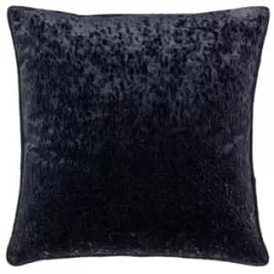 Image of Ripple Plush Velvet Cushion Black