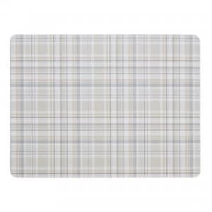 Image of Denby Elements Checks Natural 6Pc Placemats