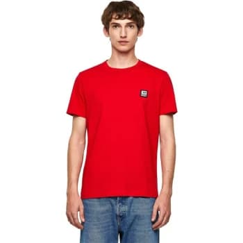 Image of Diesel Logo T Shirt - Red 42A
