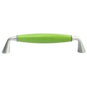 Image of BQ Green Matt Chrome Effect Bar Furniture Pull Handle Pack of 1