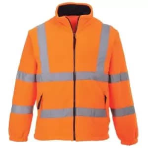 Image of F300ORR4XL - sz 4XL Hi-Vis Mesh Lined Fleece - Orange - Orange - Portwest