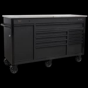 Image of Sealey Tool Roller Cabinet and Power Tool Charging Drawer Black