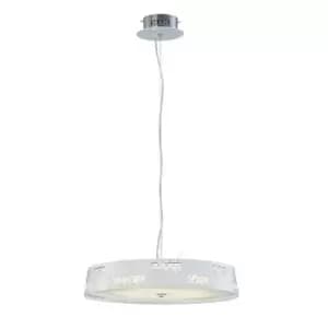 Image of Phoenix Pendant 18W LED 4000K White/Crystal